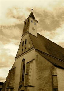 Filialkirche Pesenbach alte Aufbahme