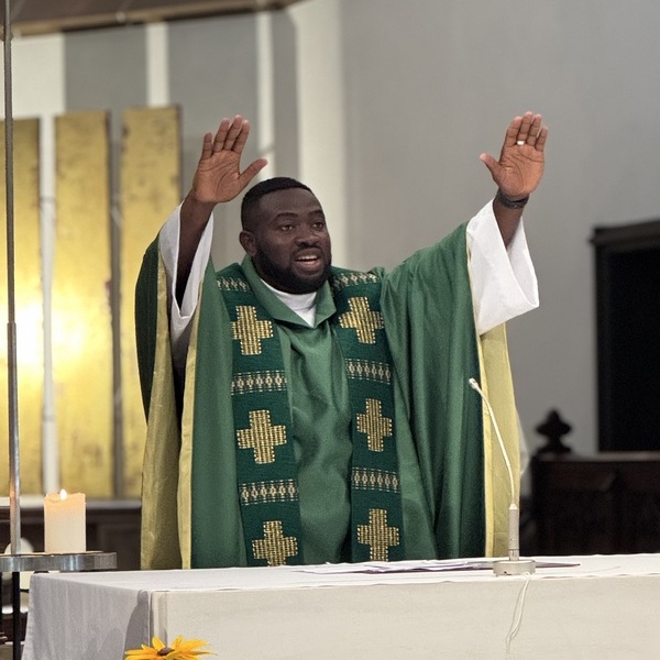 Nichodemus erster Segen in der Stadtpfarrkirche