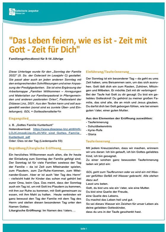 Das Leben feiern