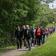Mit Bischof Manfred Scheuer auf dem Weg in Gallneukirchen / © Diözese Linz / Haijes Mit Bischof Manfred Scheuer auf dem Weg in Gallneukirchen